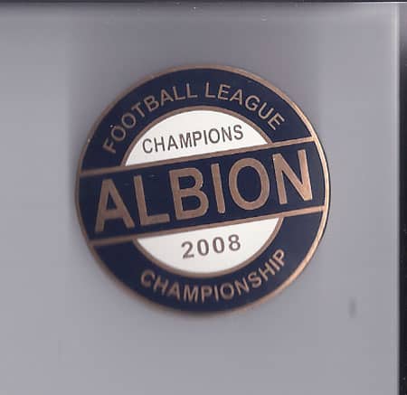 2008 Champions Badge West Bromwich Albion